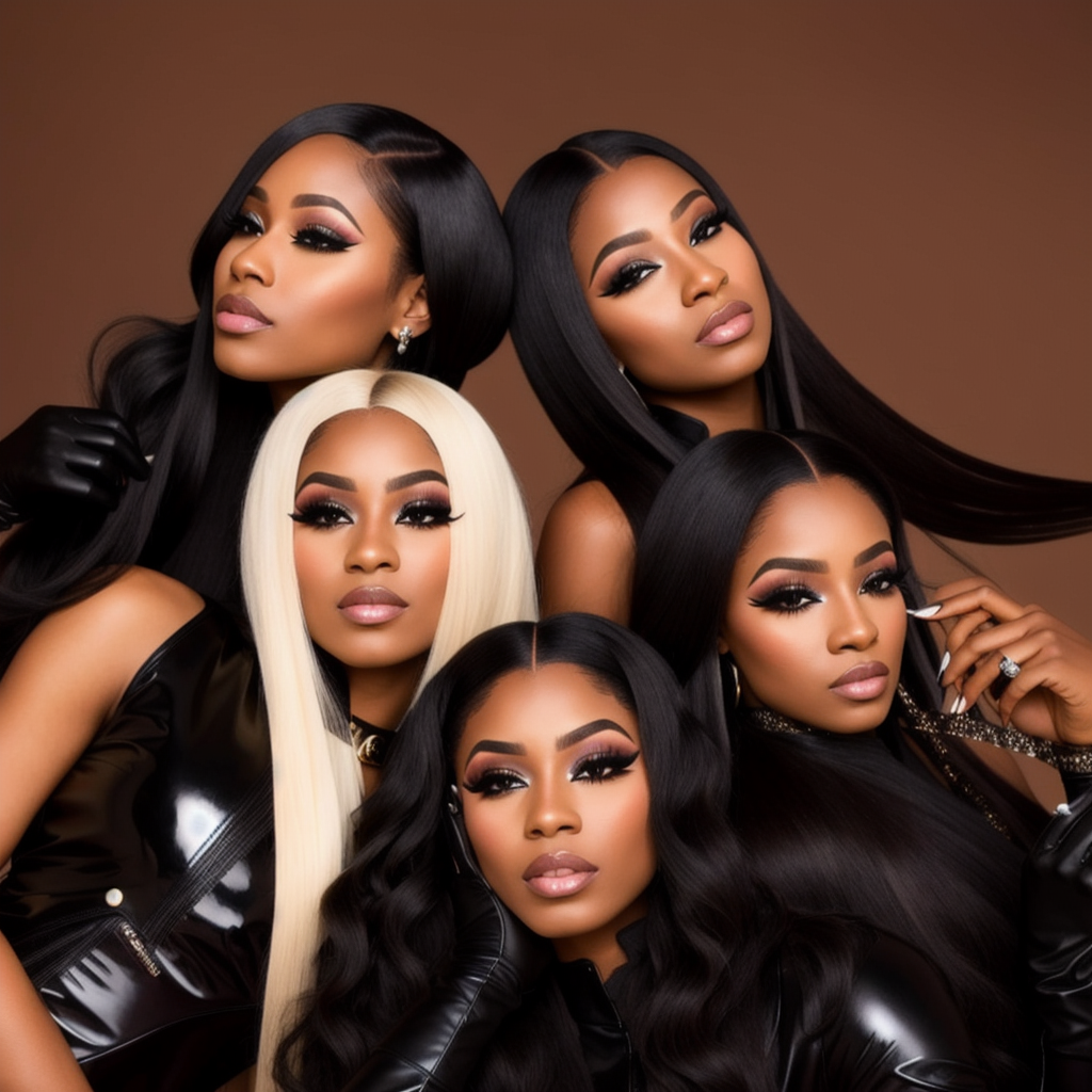 Straight wig
