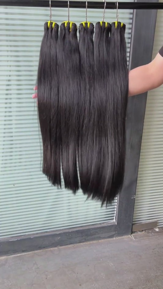 Straight hair bundles